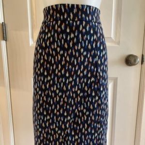 Maeve by Anthropologie Multi-Color Faux-Wrap Skirt in Size 6